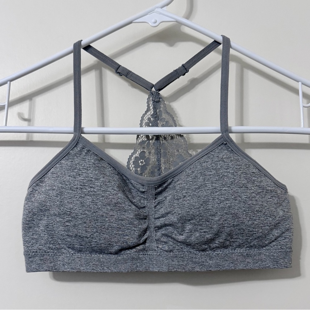 Girl’s Lace Racerback Padded Bralette w/ Removable Pads & Adjustable Straps